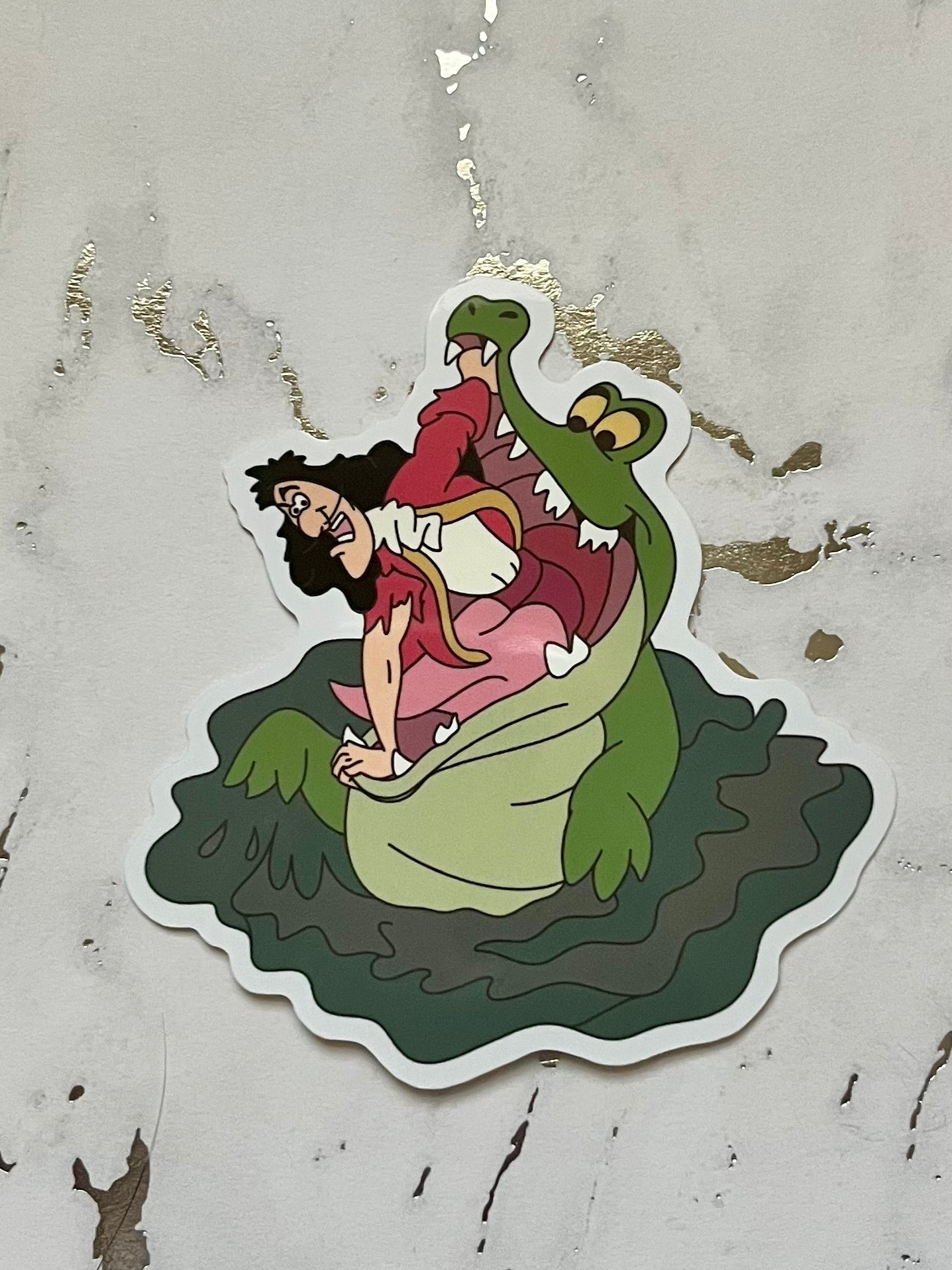 Peter - Crocodile Waterproof Vinyl Sticker