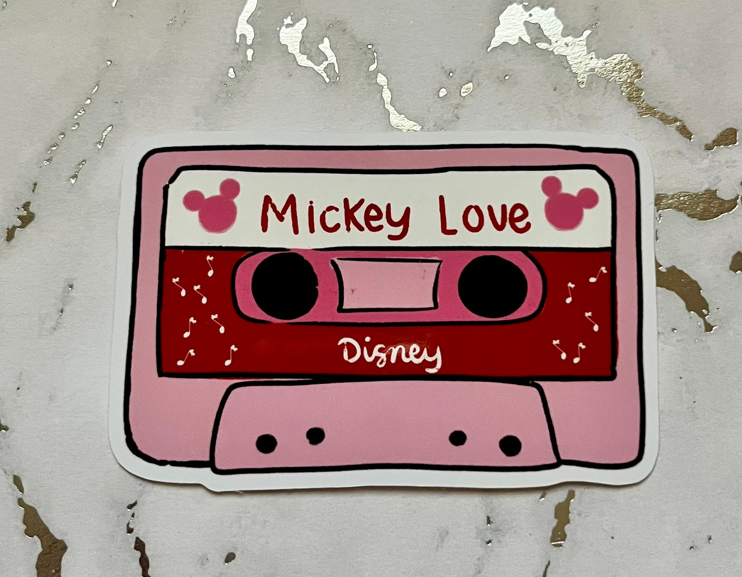Mouse Love Waterproof Vinyl Sticker