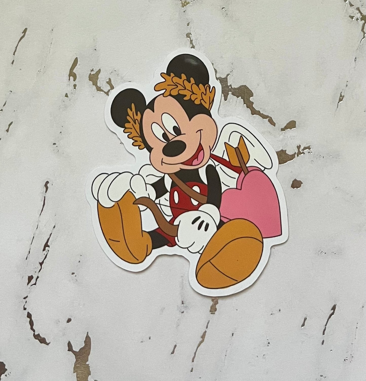 Cupid Mouse Waterproof Vinyl Sticker
