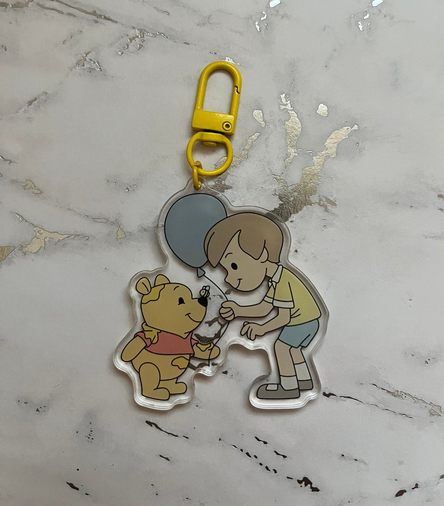 Bear and Boy Acrylic Keychain