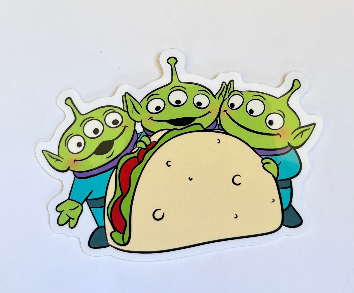 Alien Snacks Waterproof Vinyl Sticker