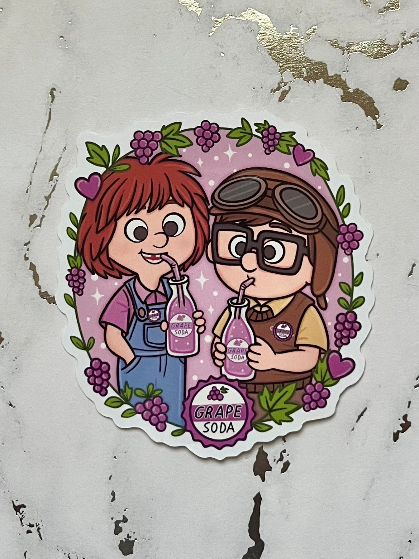 Grape Soda Waterproof Vinyl Sticker