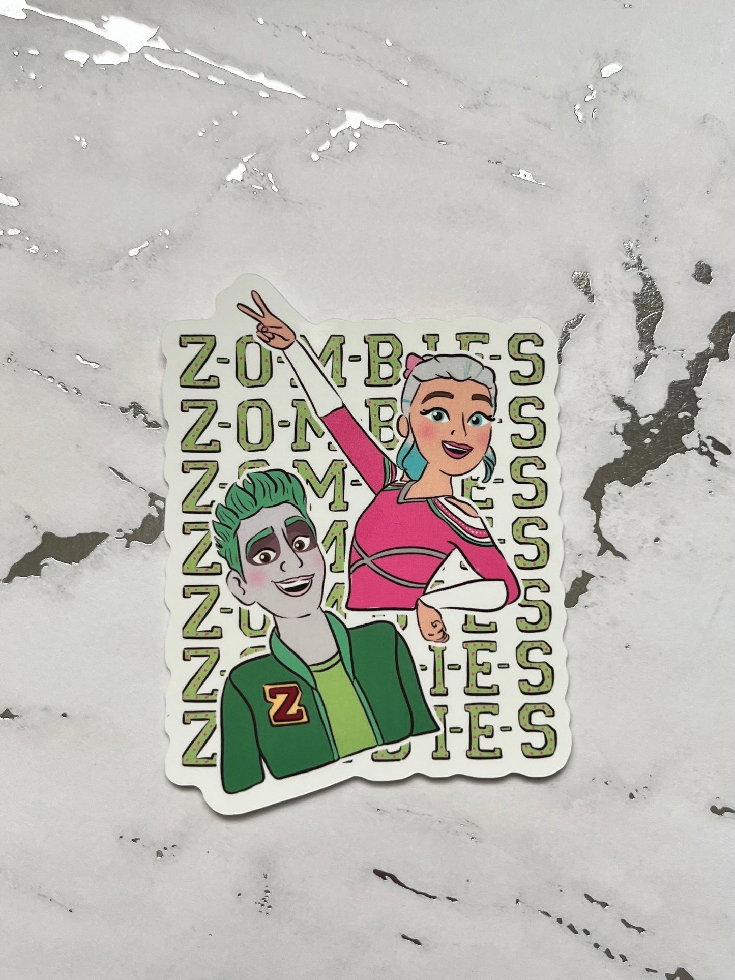 Zombie Waterproof Vinyl Sticker