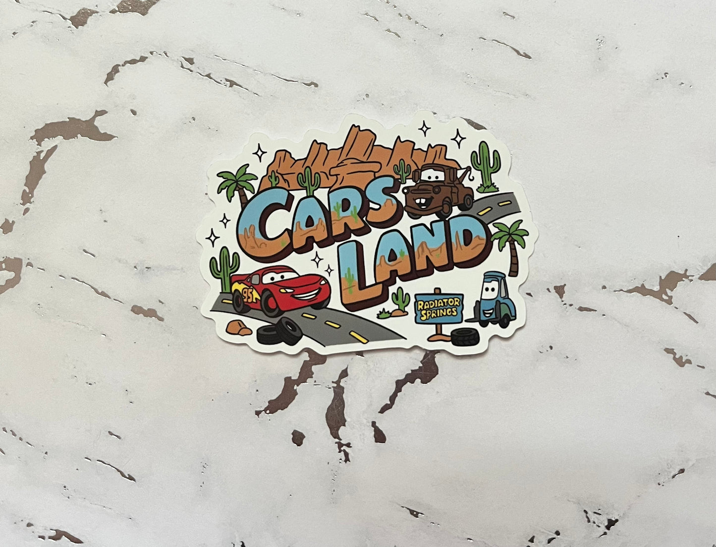 Car Land Waterproof Vinyl Sticker