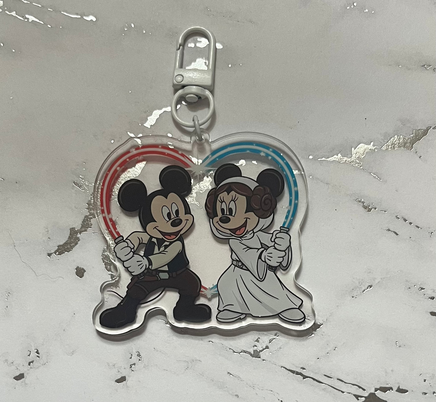 Space Mouse Acrylic Keychain