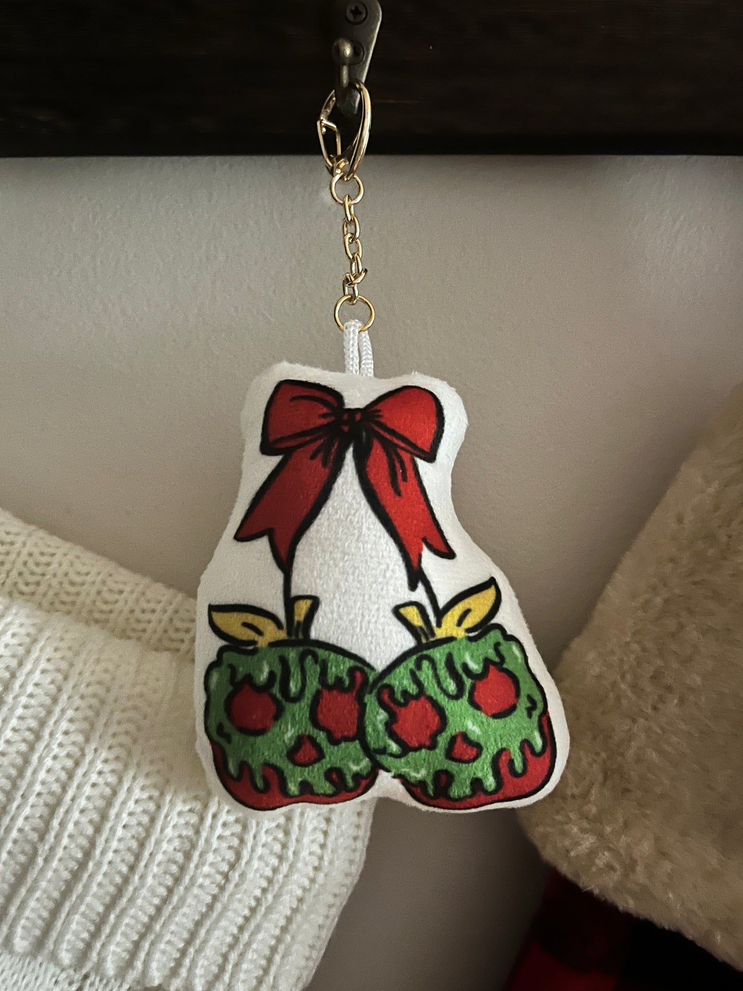 Poison Apple Pillow Plush Keychain