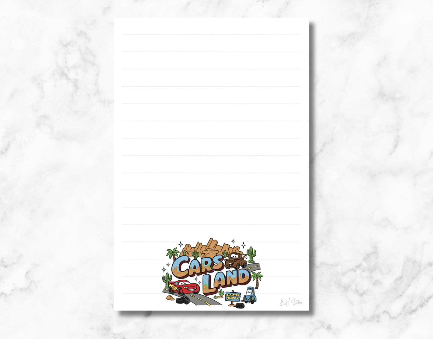 Car Land Notepad