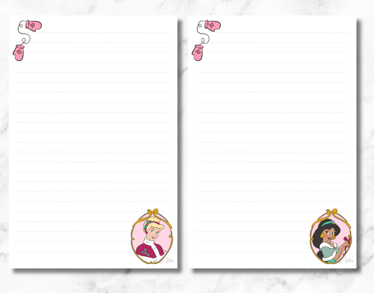 Winter Princess Notepad