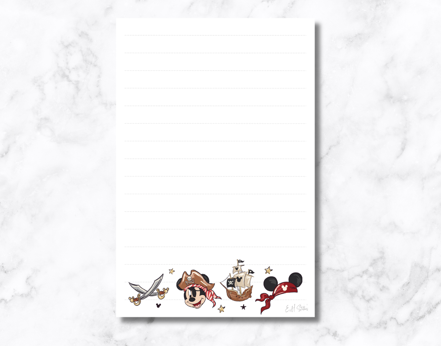 Pirate Mouse Notepad
