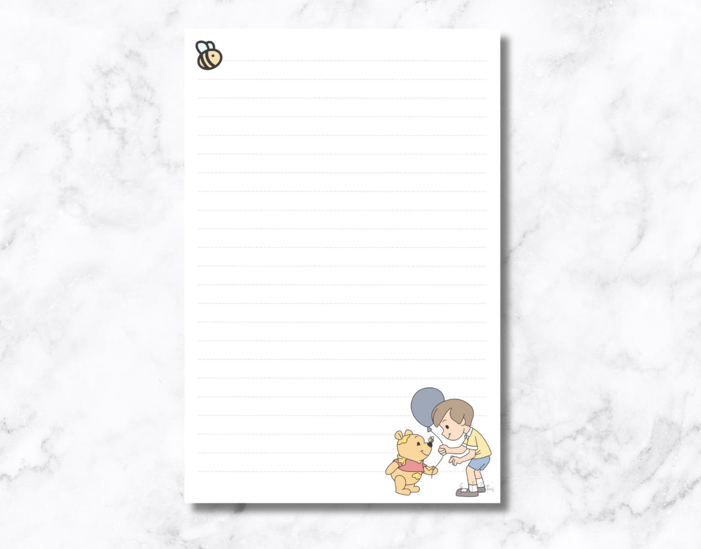 Bear and Boy Notepad