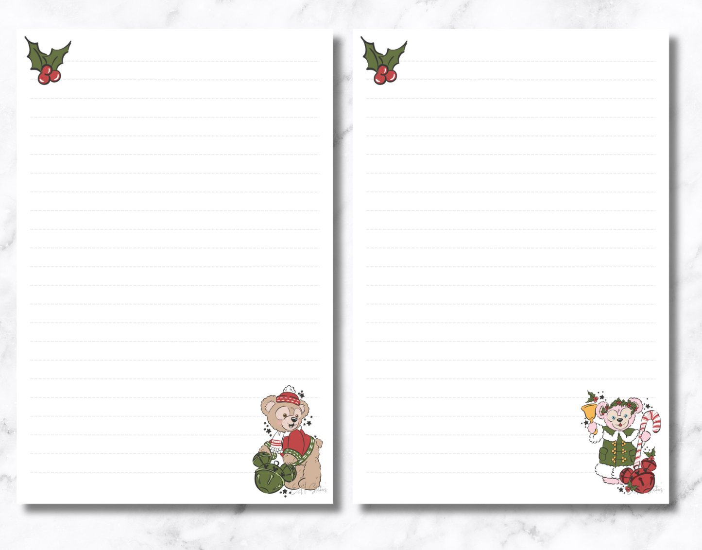 Duffy Christmas Notepad
