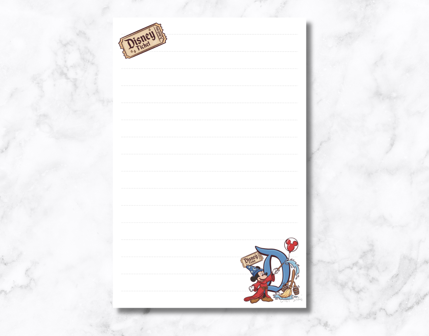 Admit One Notepad