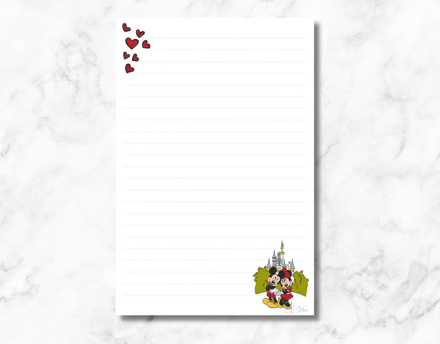 Mouse in Love - Castle Notepad