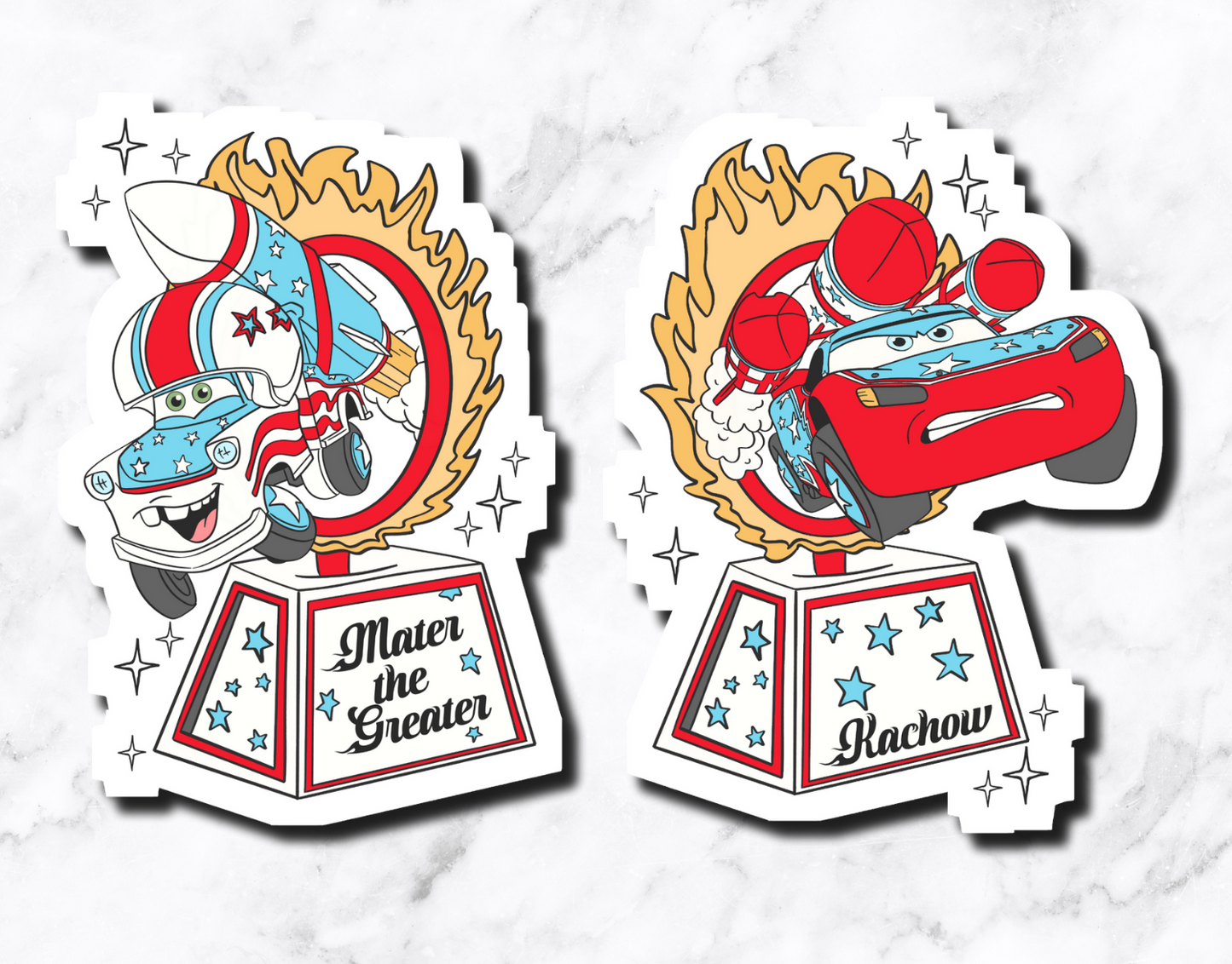 Magic Cars Sticker **Set of 2**