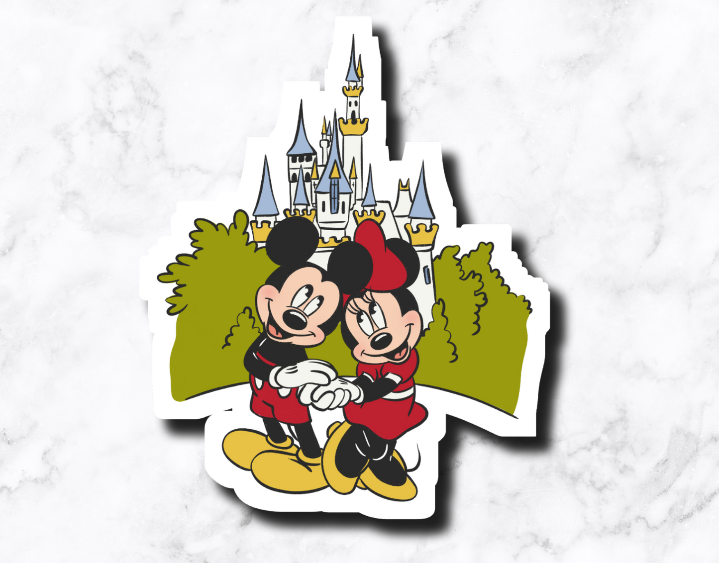 Mouse In Love - Castle Sticker