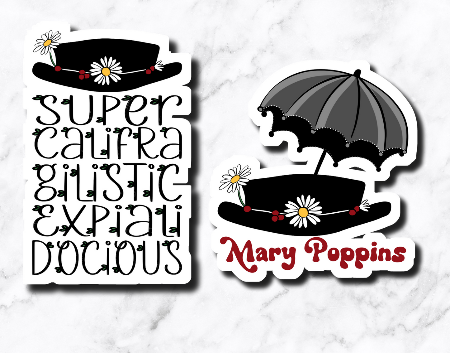 M Poppins Sticker **set of 2 stickers**