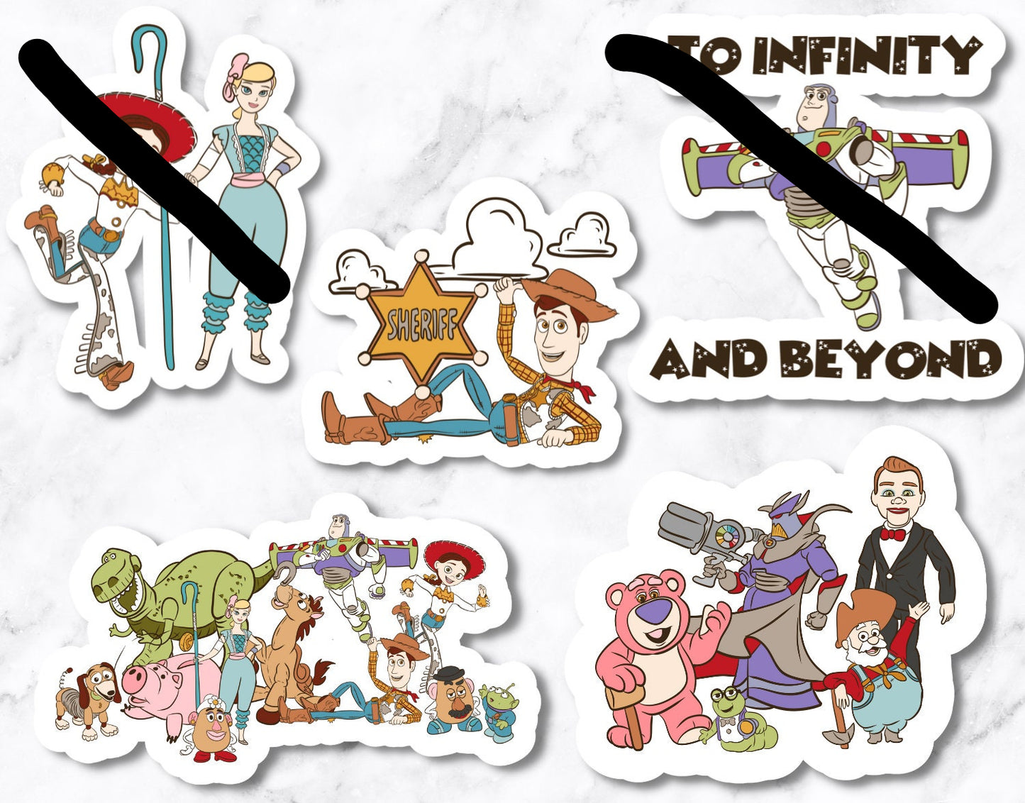 Toy Gang (set of 5 stickers)
