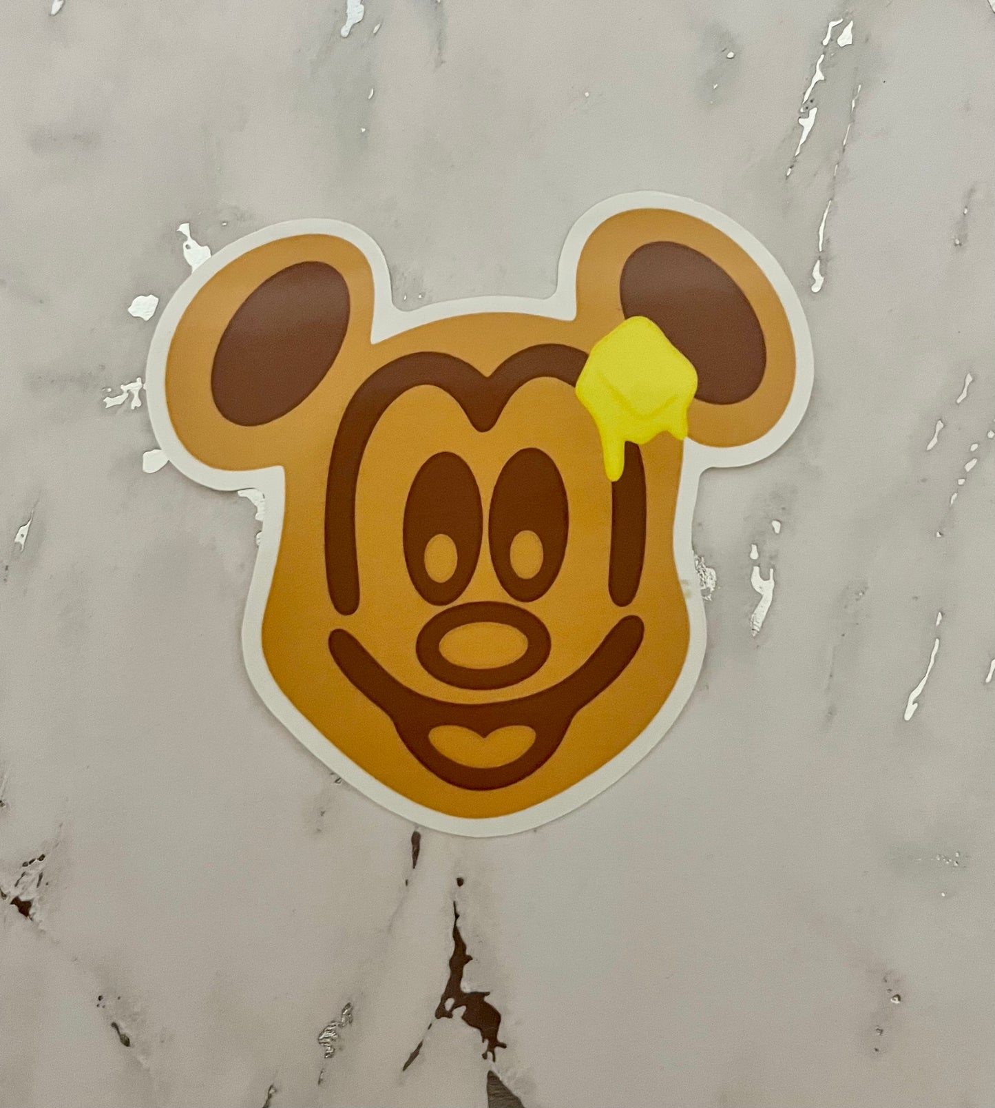 Waffle Waterproof Vinyl Sticker