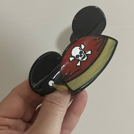 Pirate Mouse Hat Hair Clip **Exclusive Design** Comes with FREE matching sticker