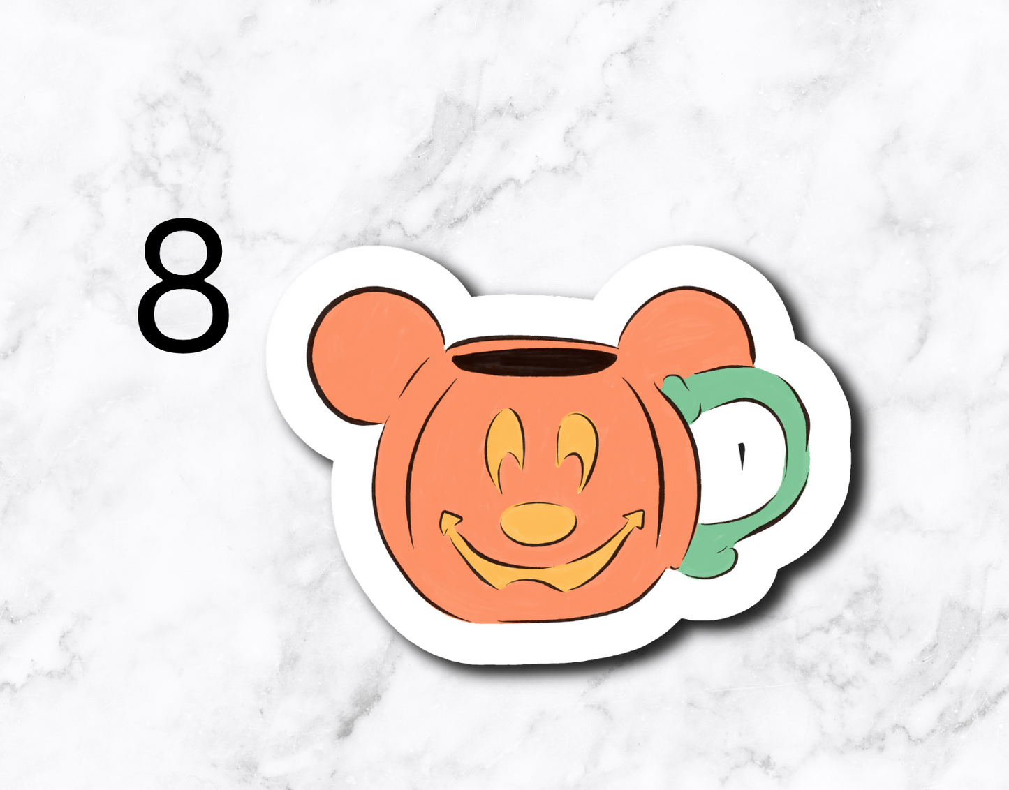 Magical Halloween Mugs (set of 9 stickers)