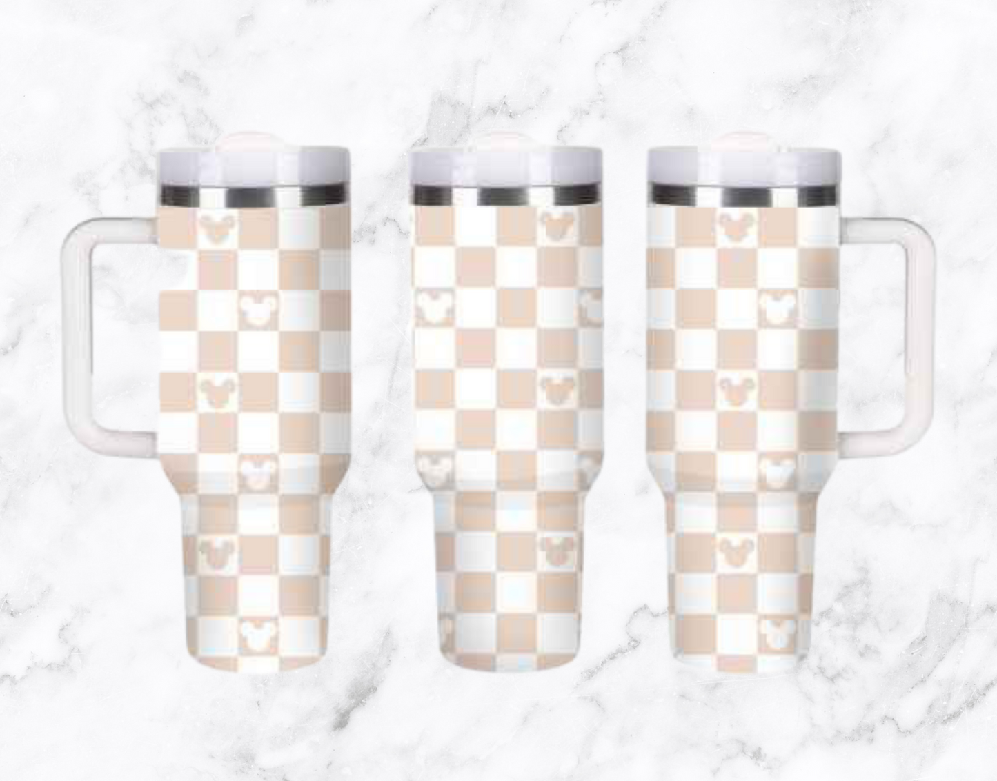 Checkered Mouse 40oz Tumbler