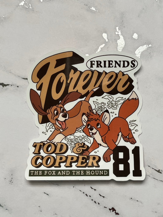 Friends Forever Waterproof Vinyl Sticker