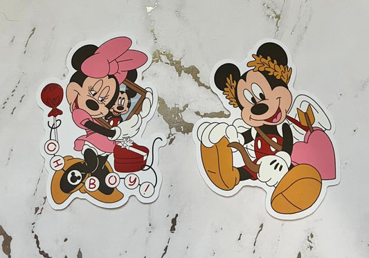 Cupid Mouse Waterproof Vinyl Sticker