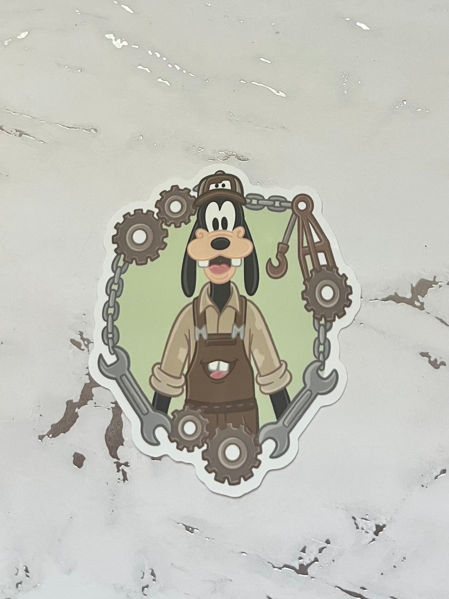 Mouse and Friends Car Mashup Waterproof Vinyl Sticker