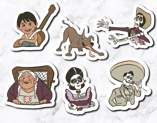 The Musician - Family **set of 6 stickers**