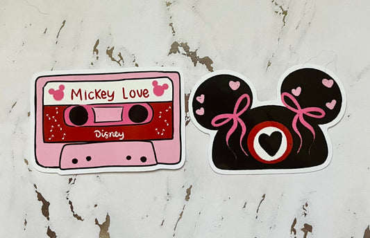 Mouse Love Waterproof Vinyl Sticker