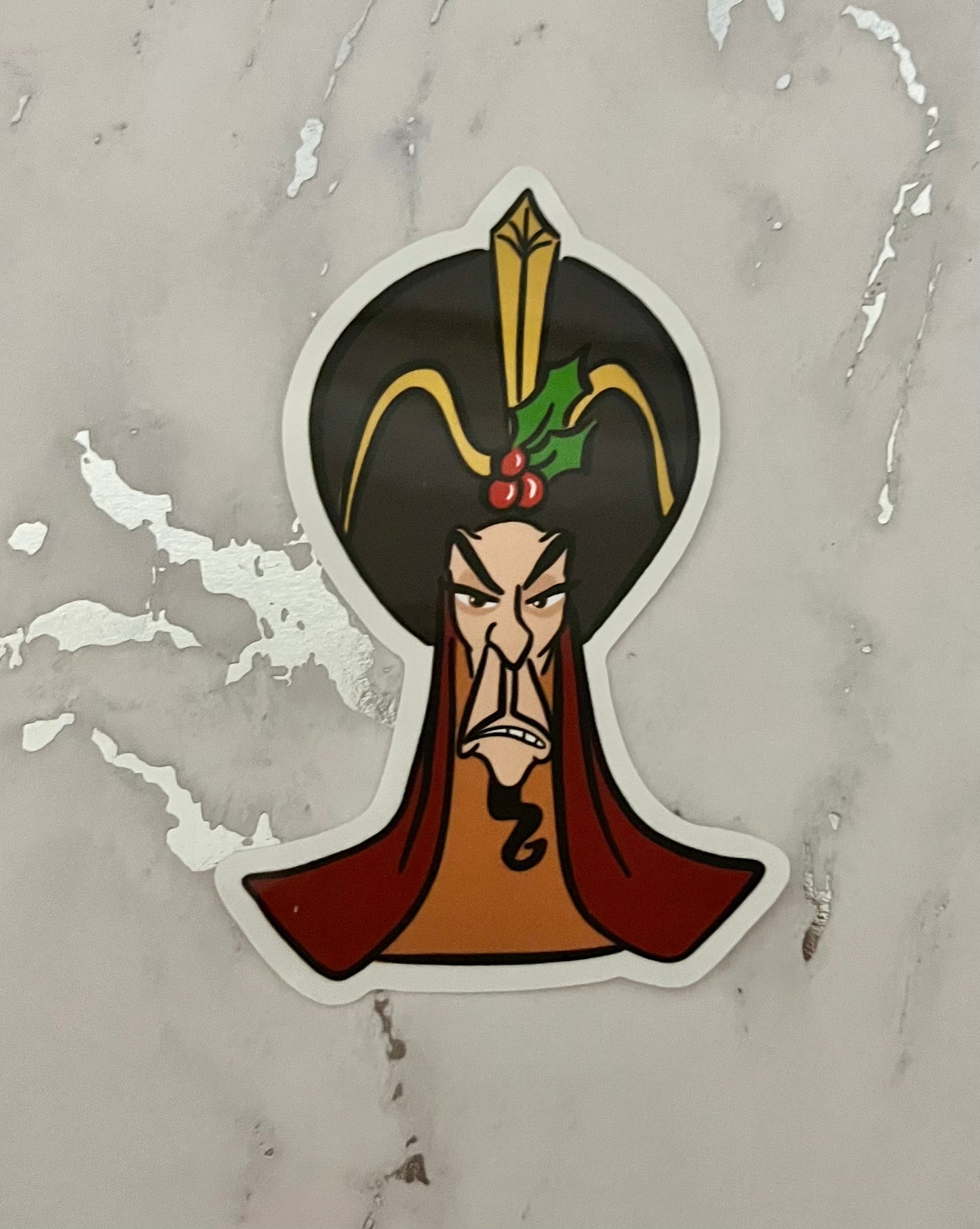 Villain Christmas Waterproof Vinyl Sticker
