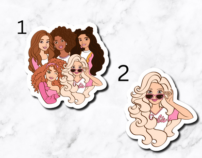 B Doll & Friends (set of 2 stickers)