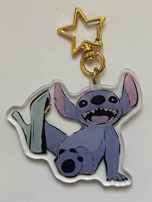 Alien Attack Acrylic Keychain - Slipper