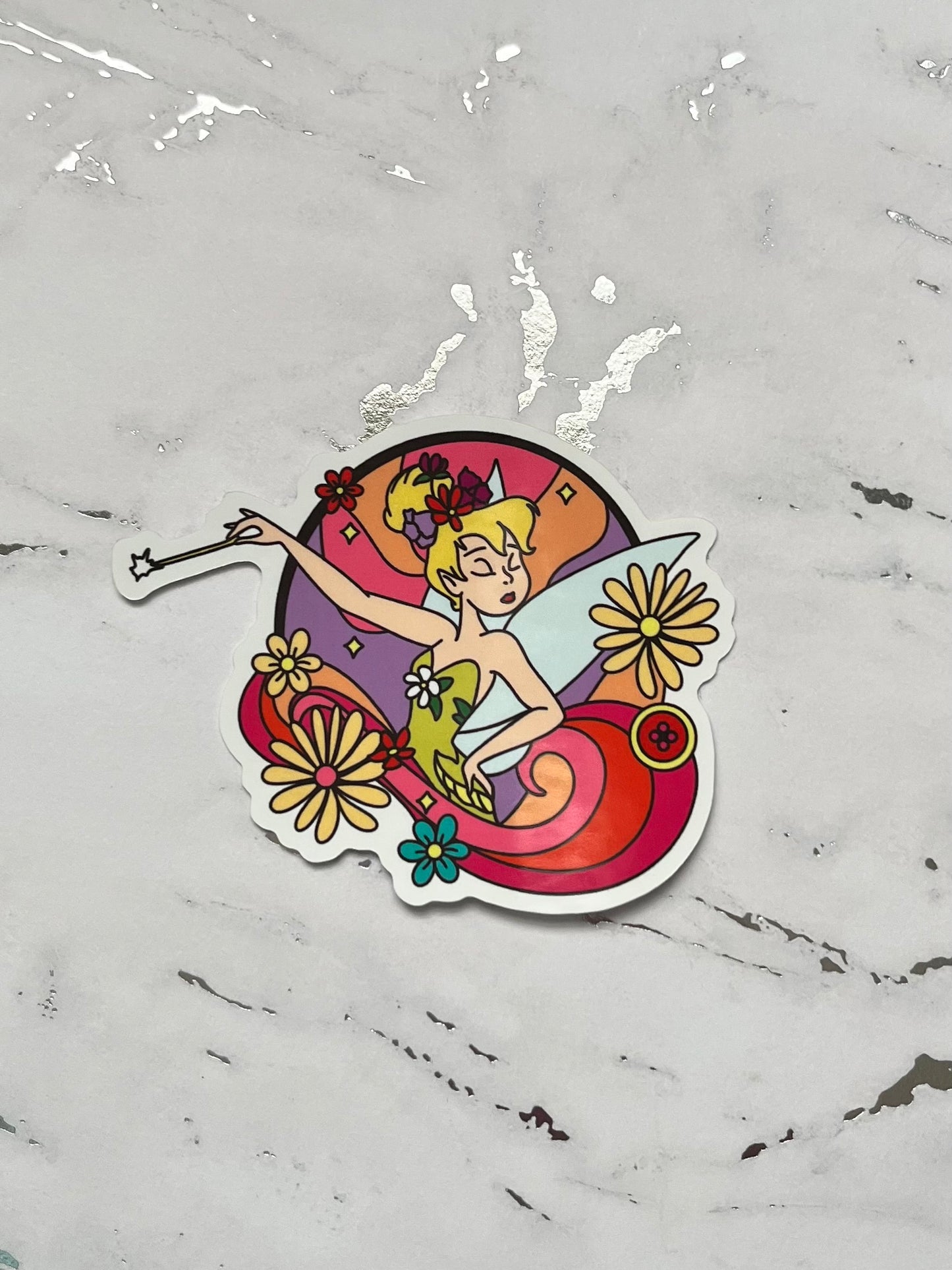 Groovy Fairy Waterproof Vinyl Sticker