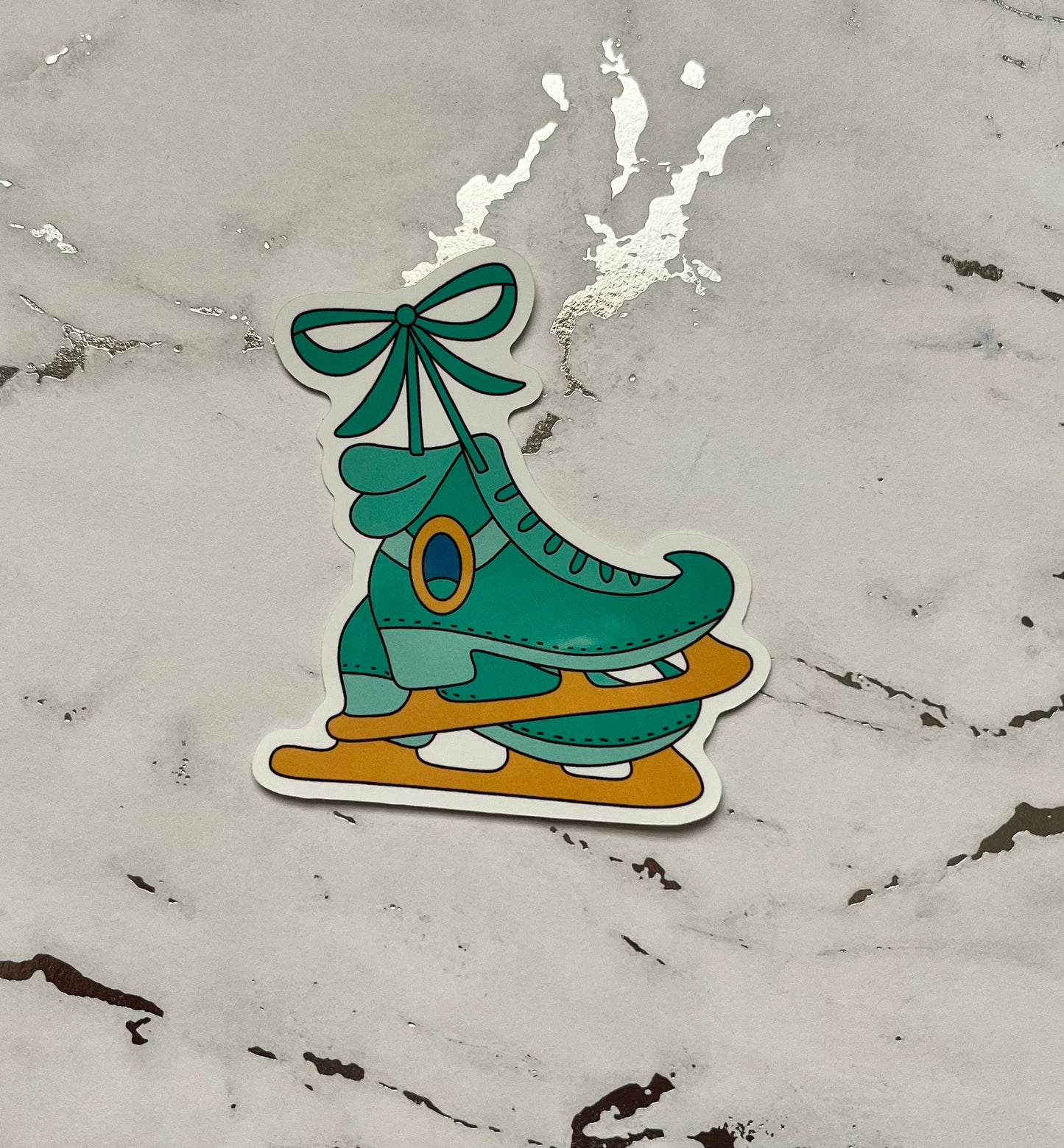 Princess Skates Waterproof Vinyl Sticker