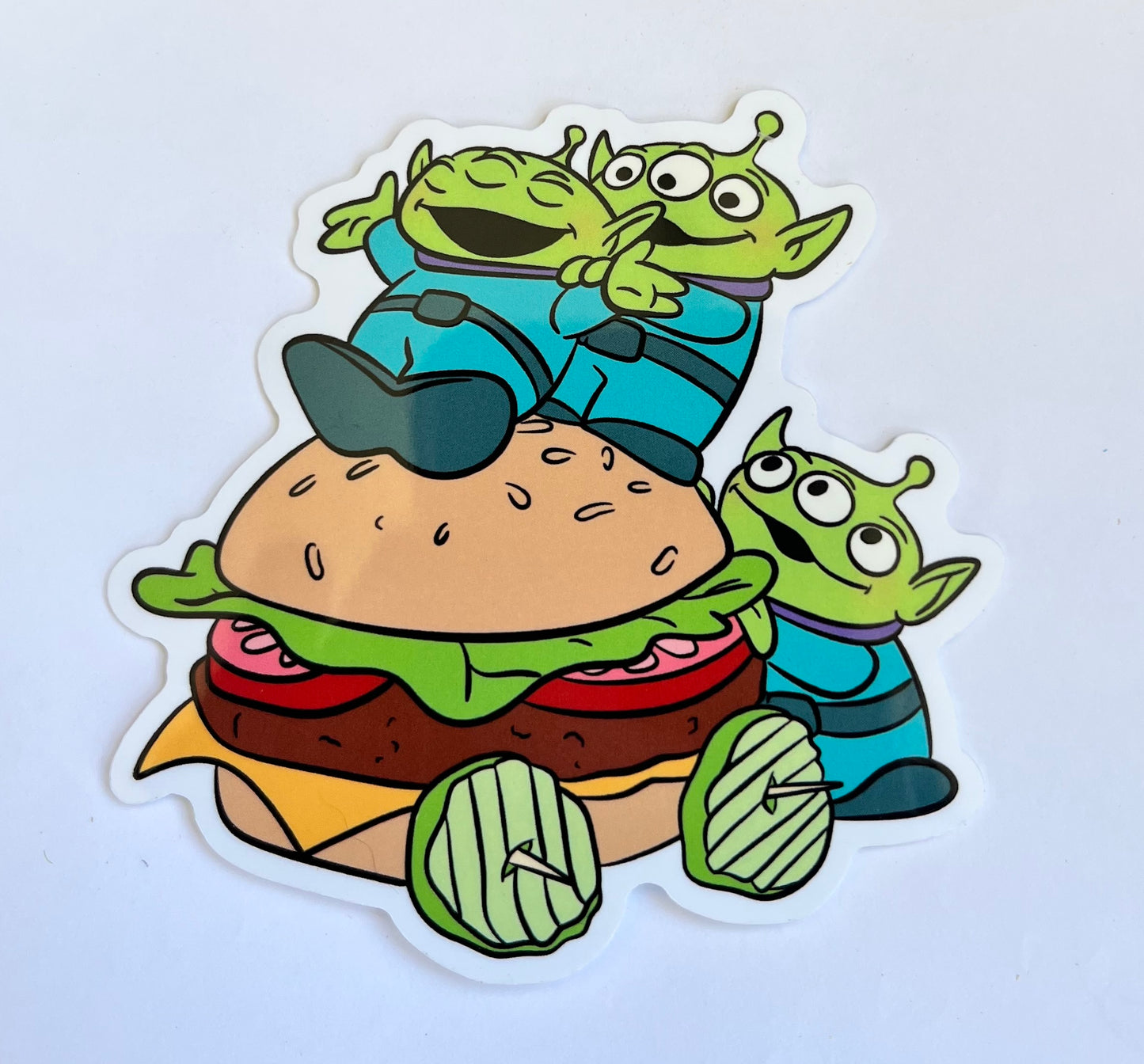 Alien Snacks Waterproof Vinyl Sticker