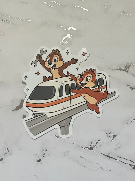 Fixer Chipmunks Waterproof Vinyl Sticker