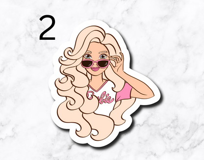 B Doll & Friends (set of 2 stickers)