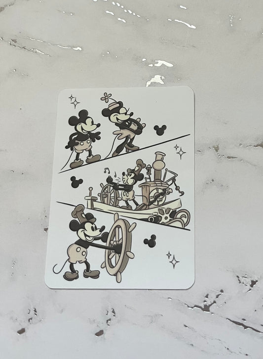Steamboat Trio Waterproof Vinyl Sticker