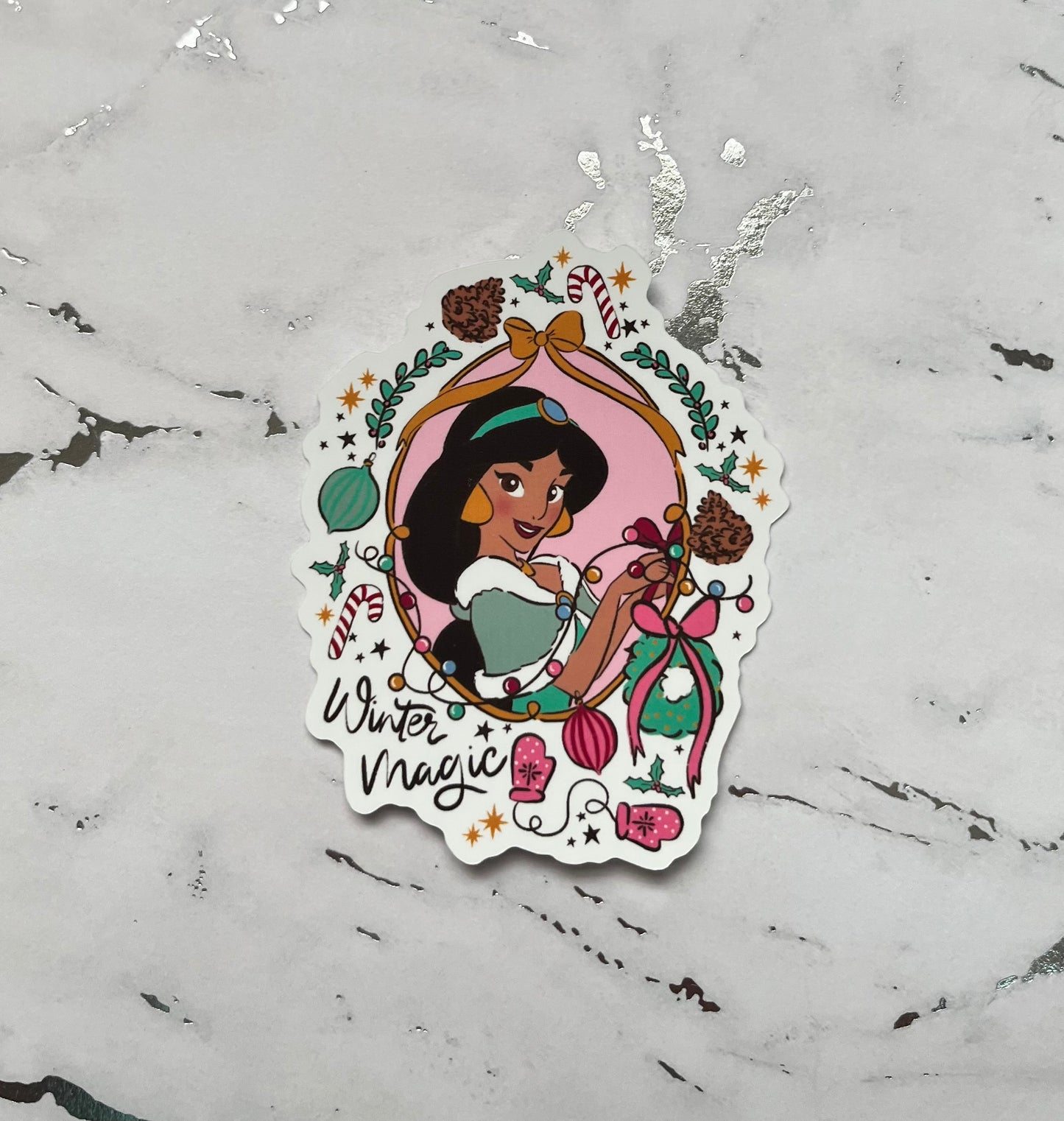 Winter Princess Waterproof Vinyl Sticker