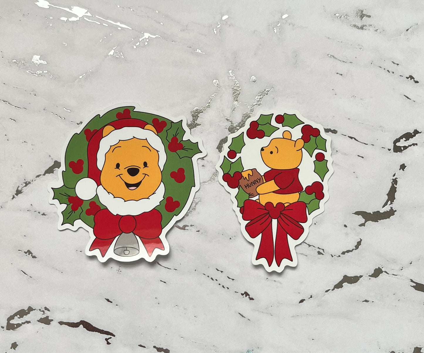 Bear Wreath Waterproof Vinyl Sticker