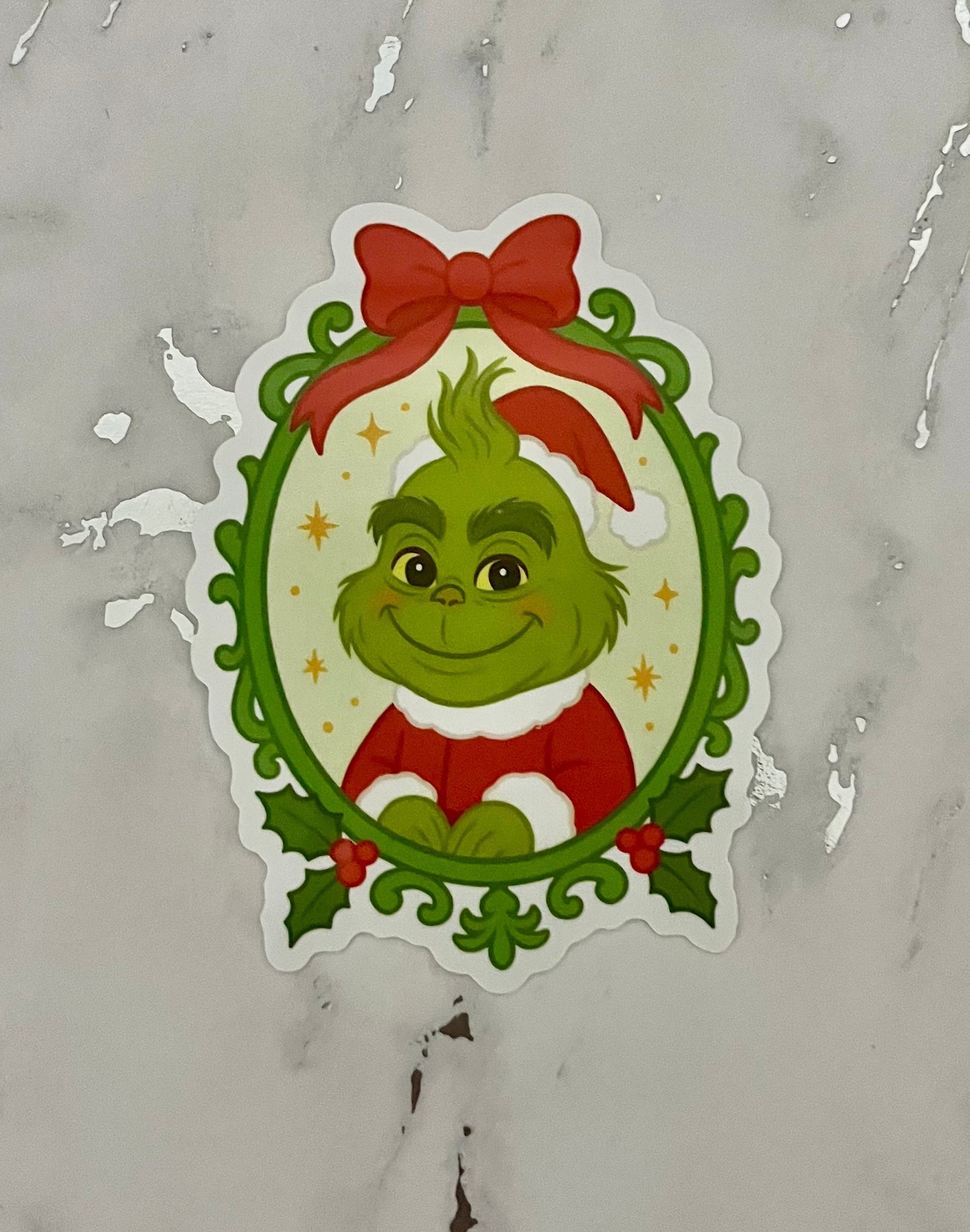 Baby Grinch Waterproof Vinyl Sticker