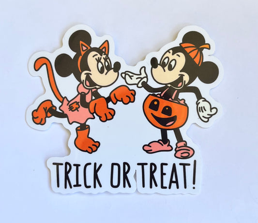 Trick or Treat Waterproof Vinyl Sticker