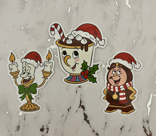 Holiday Beauty Friends Waterproof Vinyl Sticker