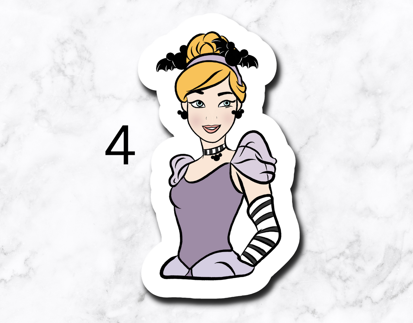 Princess Halloween (set of 5 stickers)