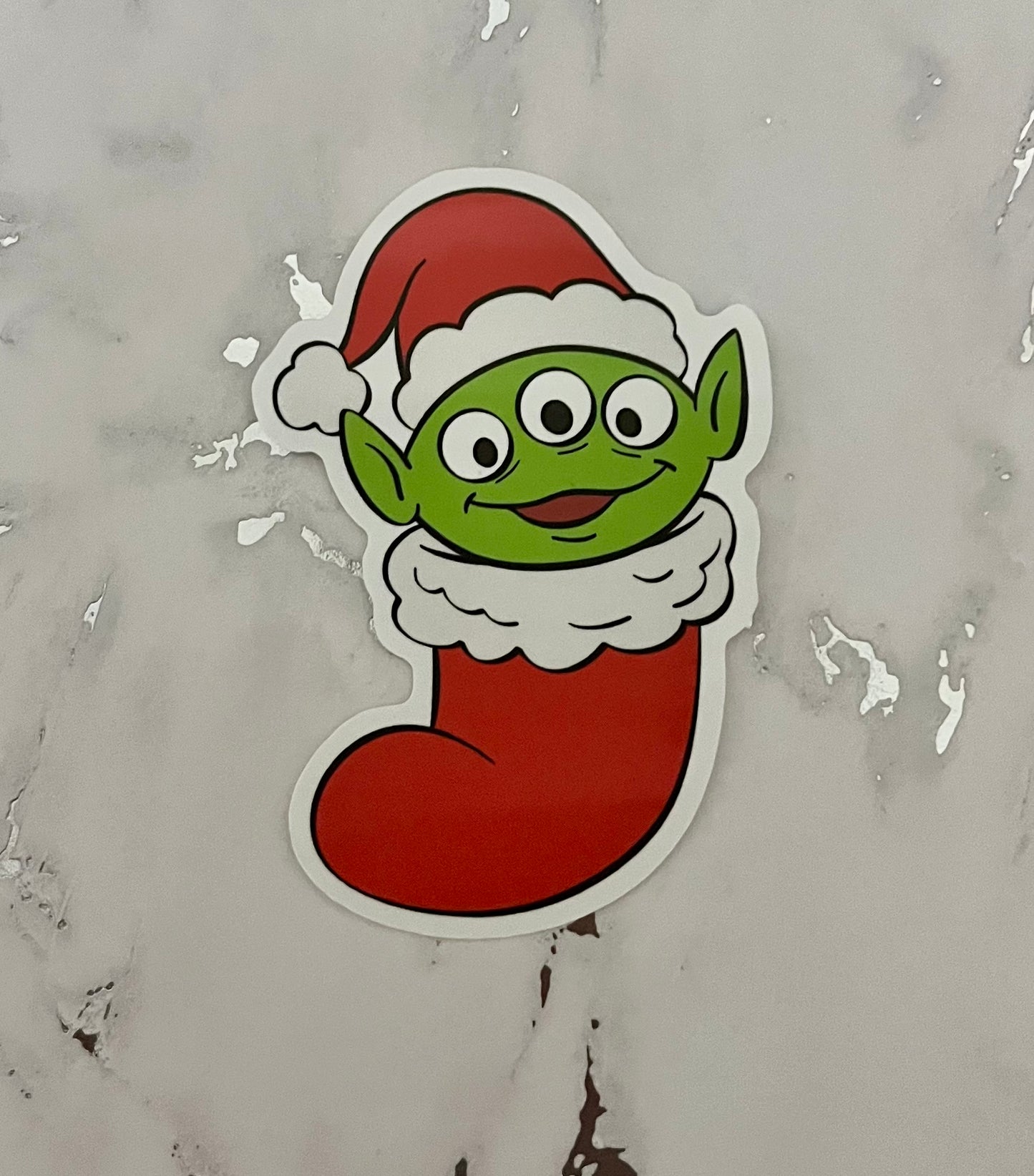 Toy Christmas Waterproof Vinyl Sticker