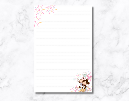 Mouse at the Parks Notepad