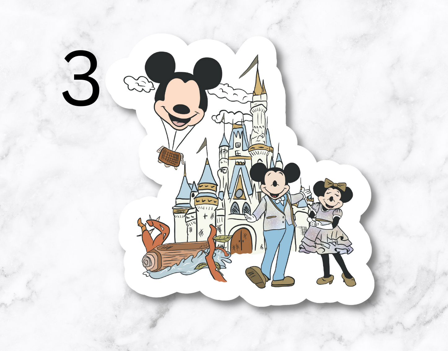 Magical Parks (set of 4 stickers)