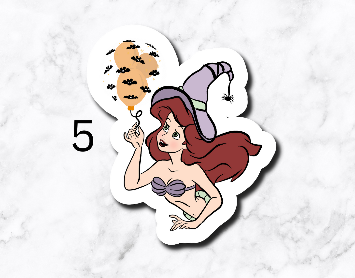 Princess Halloween (set of 5 stickers)