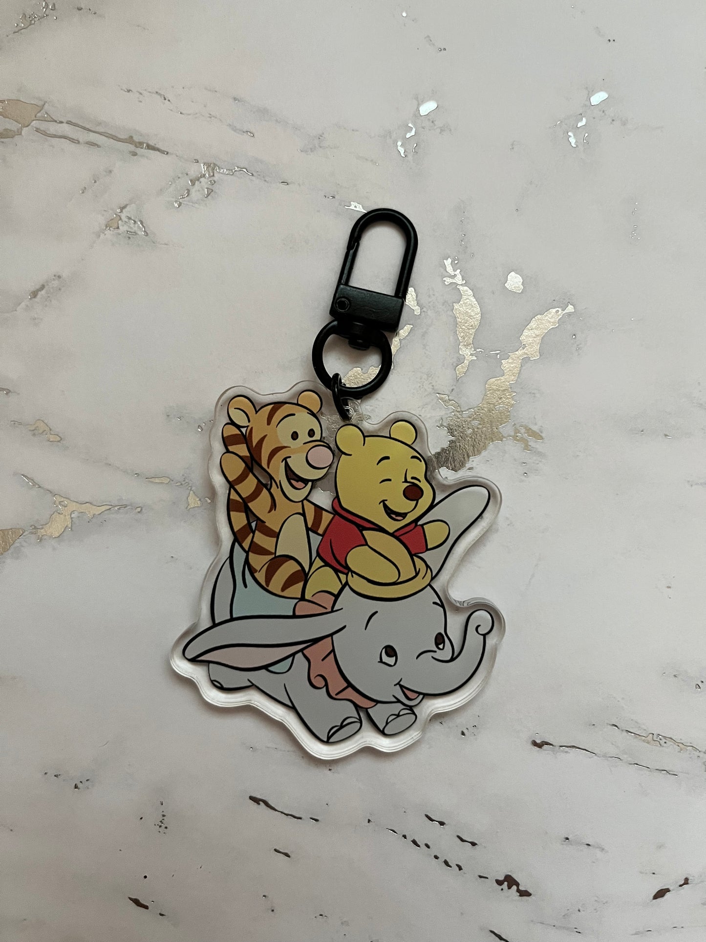 Elephant Ride Acrylic Keychain